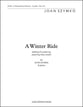 A Winter Ride SATB choral sheet music cover